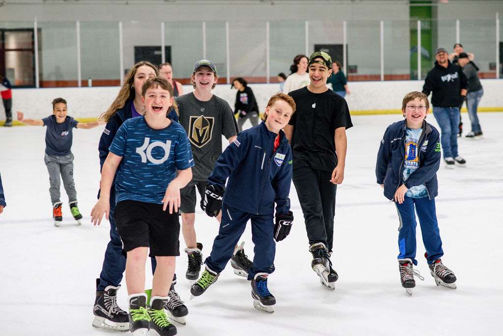 Public Skating with Friends